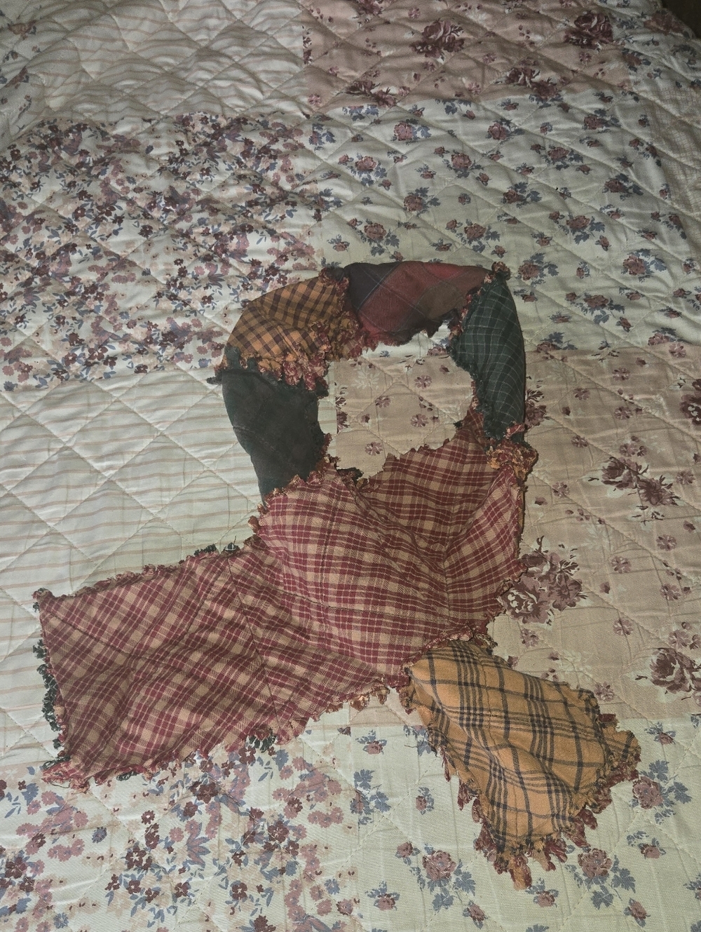 Plaid Patchwork Pieced Scarf